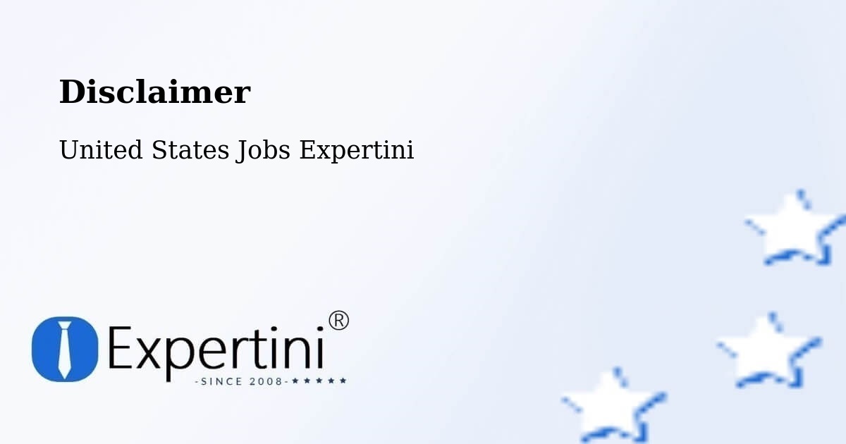 Disclaimer – Security Widefield - United States Jobs Expertini