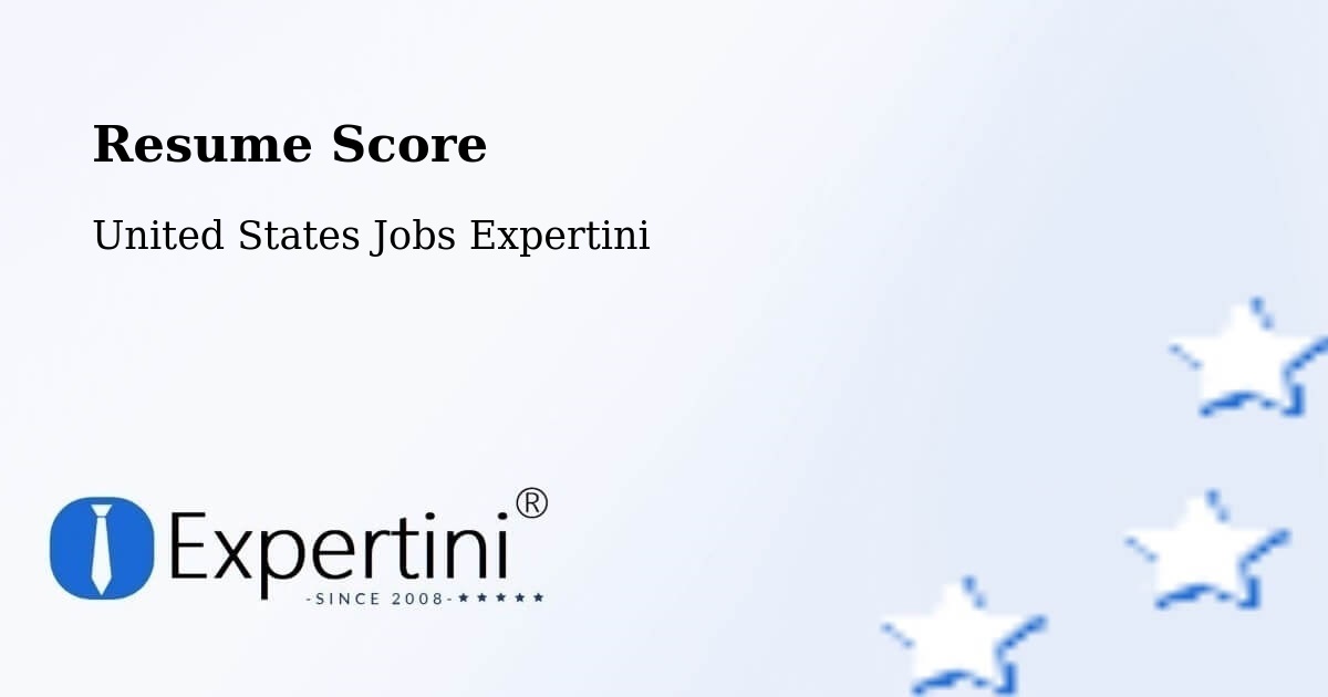 Resume Score & Job Description Match Tool – Security Widefield - United States Jobs Expertini